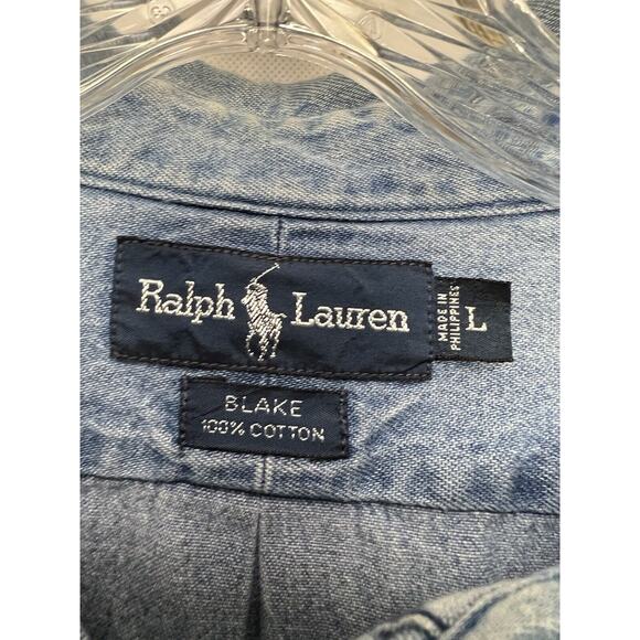 Polo by Ralph Lauren Blue Casual Button Down Shirt - Picture 4 of 8
